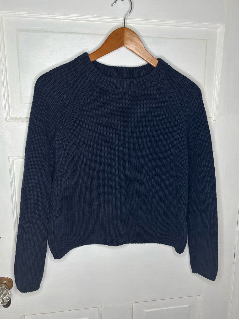 Quince Navy Crewneck Sweater